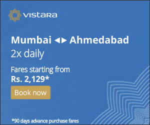 Deals | Mumbai Ahmedabad fares staring for Rs 2129